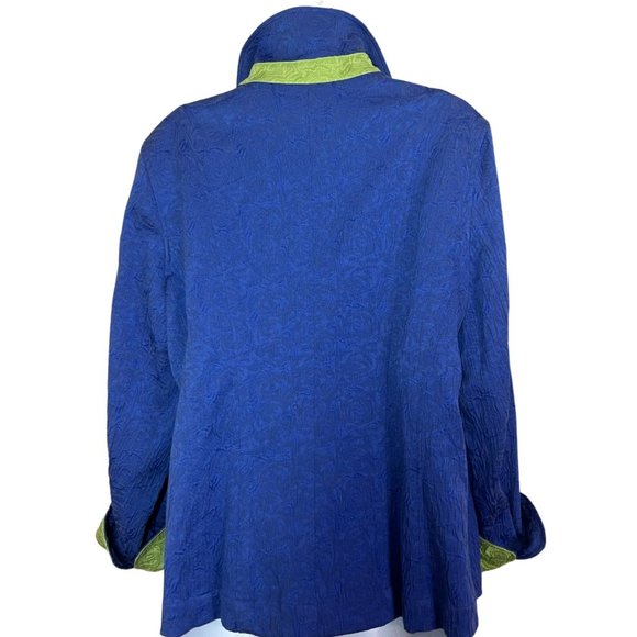 Coldwater Creek Contrasting Cuff Jacquard Jacket sz 18W New with tags. - Picture 2 of 8